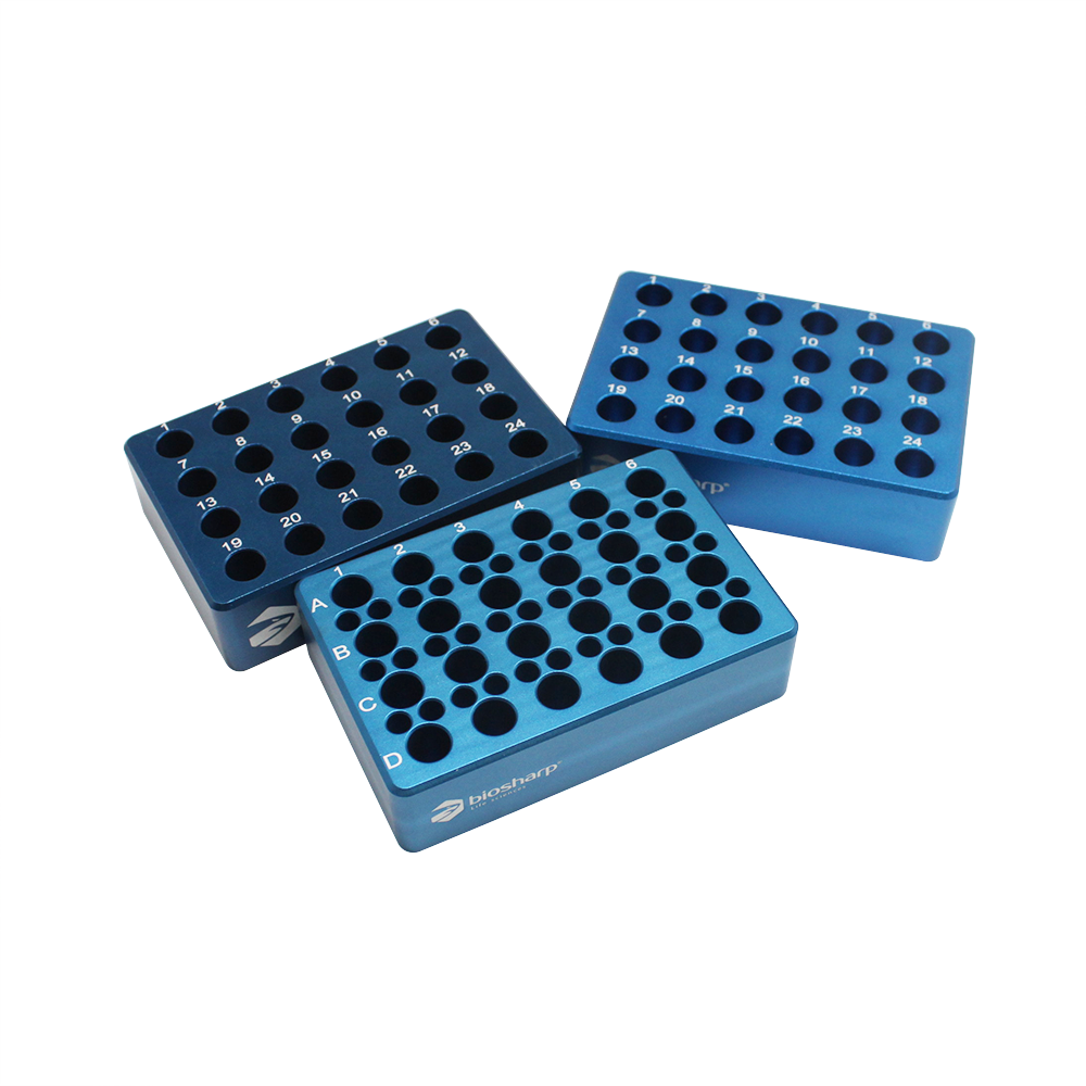 BC032 0.2ml/1.5ml低温金属冰盒（1.5ml/24孔 0.2ml/36孔，尖底）