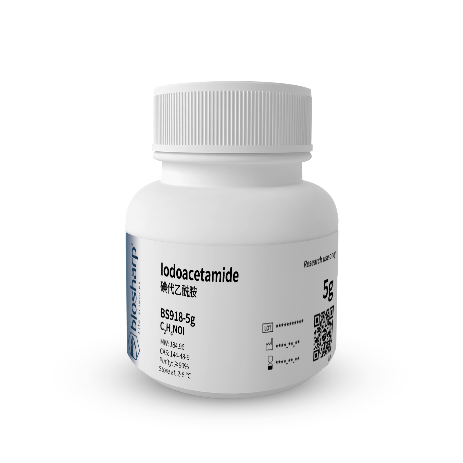 BS918-5g 碘代乙酰胺/Iodoacetamide 2-8度