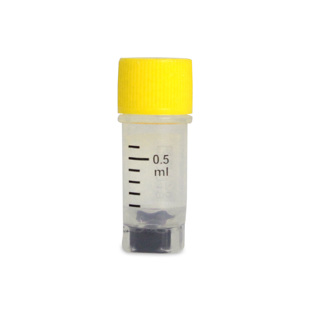 22155 0.5mL袋装2D冻存管,黄色外旋盖,三码