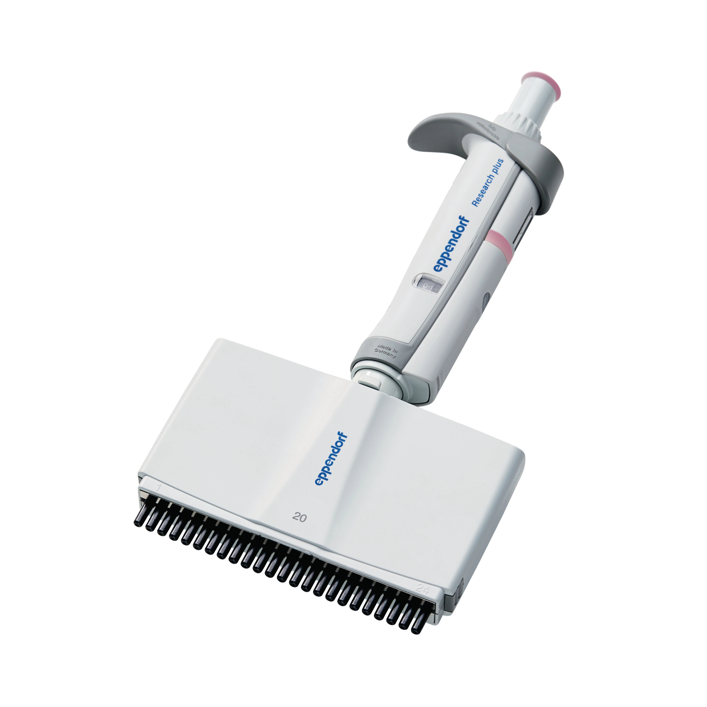 3125000087 Research plus 24道可调量程移液器1-20μl 珍珠白 - Eppendorf/艾本德