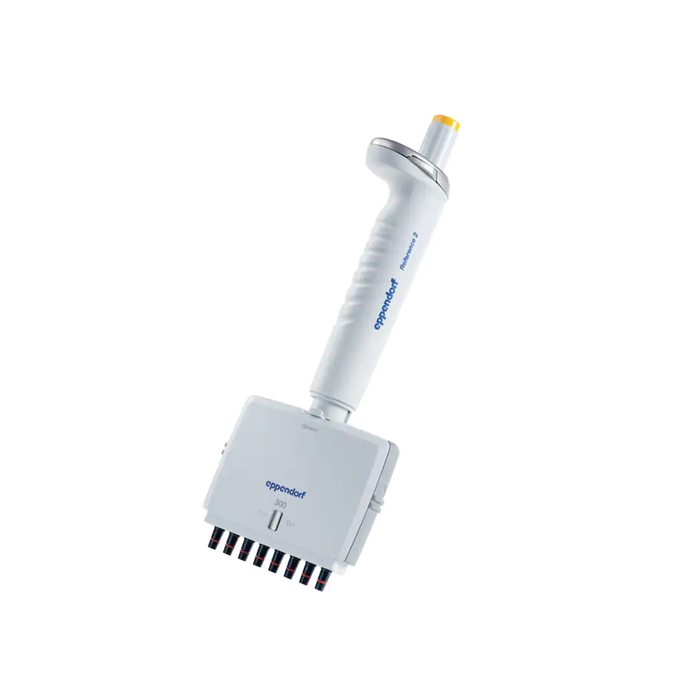 4926000050 Reference 2 八道 可调量程移液器 30-300ul桔黄色 - Eppendorf/艾本德