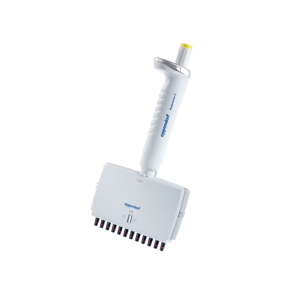 新4926000042老4922000048 Reference 2 十二道 可调量程移液器 10-100 μL 黄色 - Eppendorf/艾本德