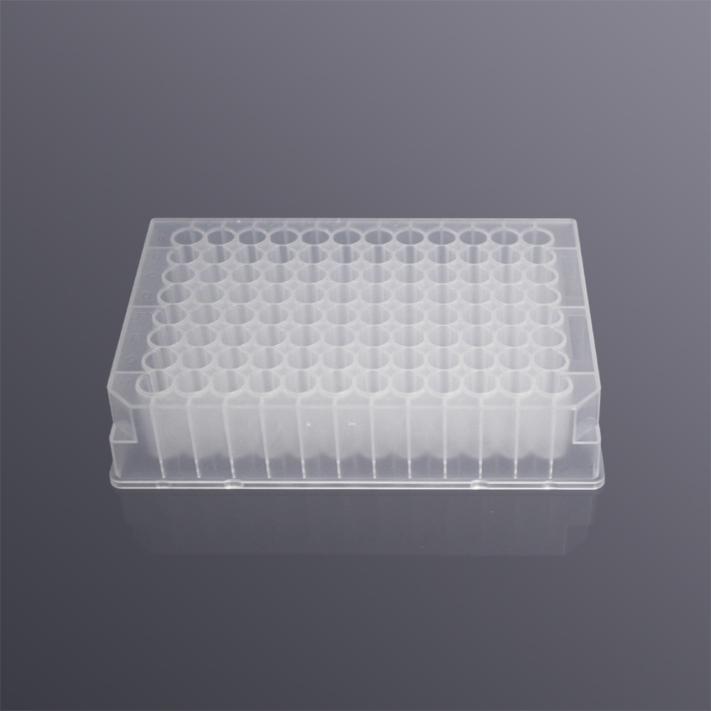 DWR-96-VC-1100 1.1mL 96孔圆口V底透明深孔板