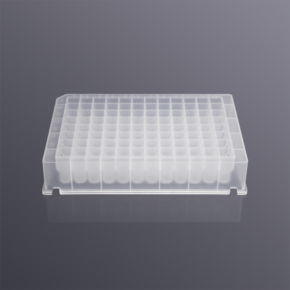 DWS-96-VC-1000 1.0mL 96孔方口V底透明深孔板