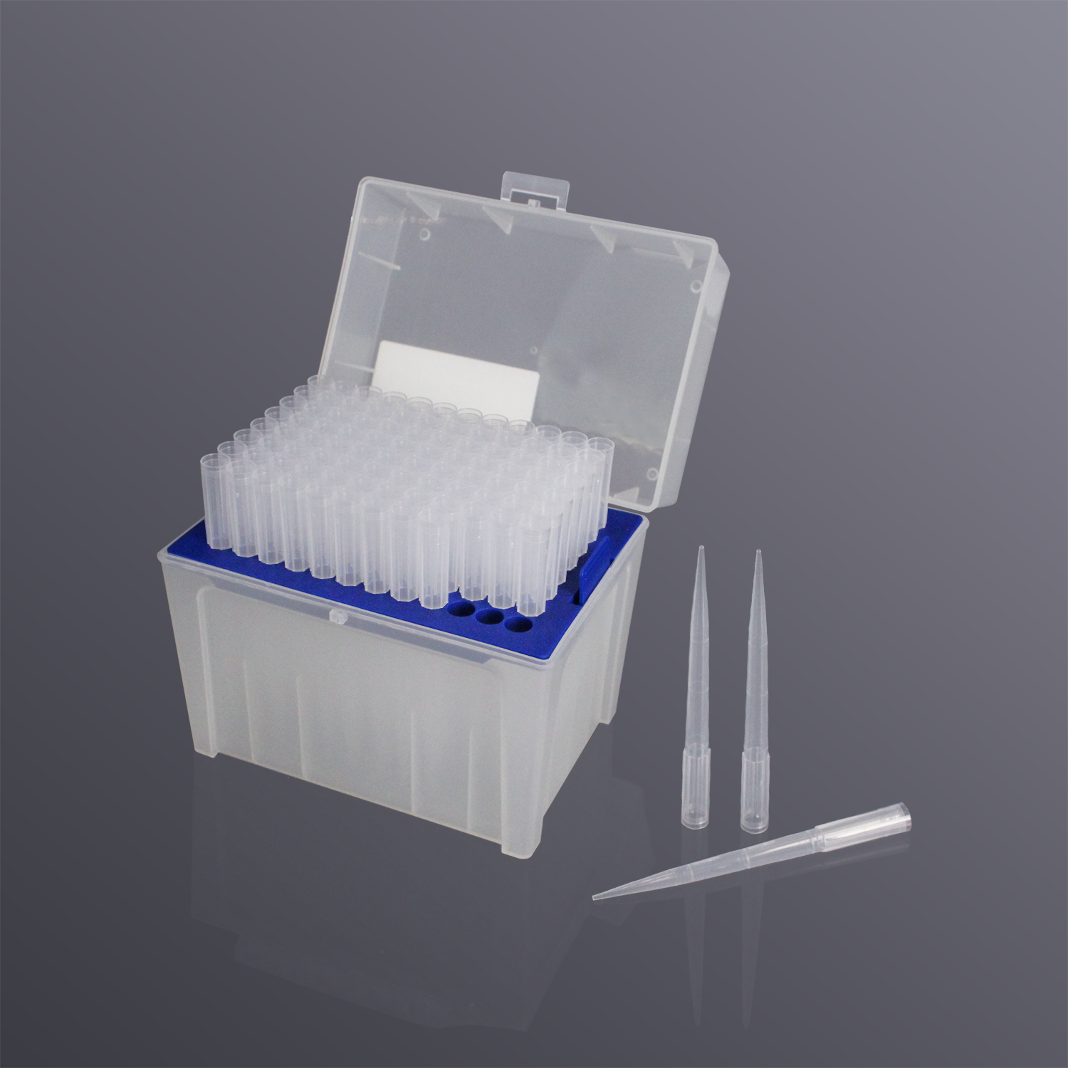 T-01250-C-R-S 1250μL无菌盒装吸头,透明102.1mm