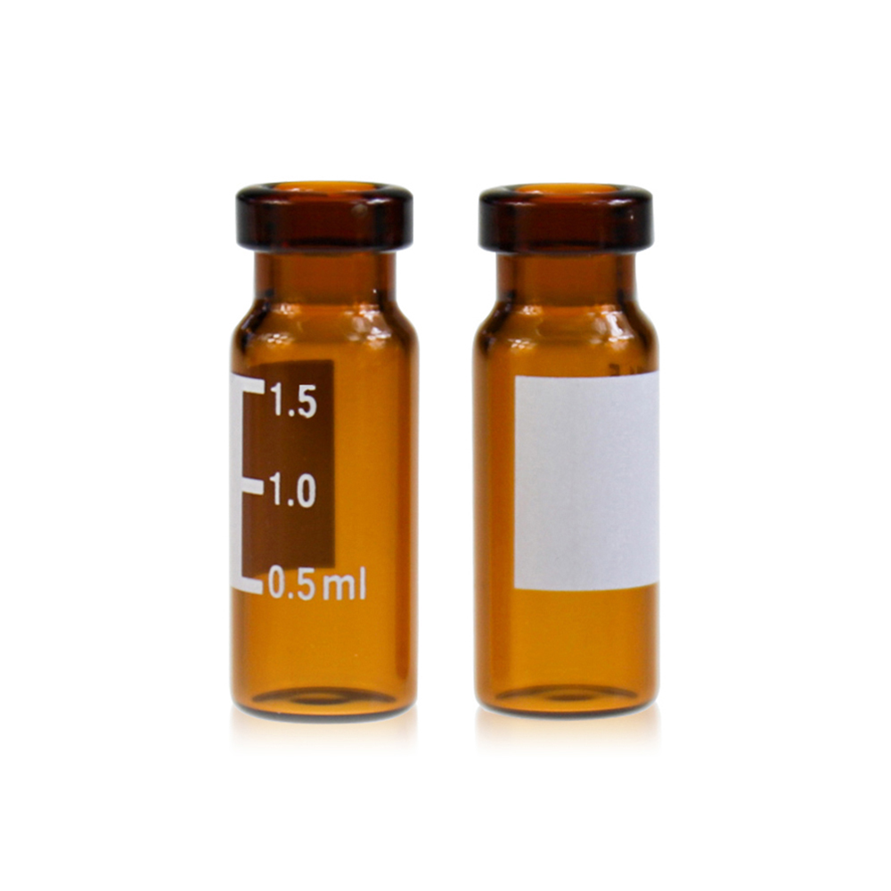 BS-JYP-CR-020SG 2ml钳口棕色玻璃进样瓶,带刻度,进口玻璃