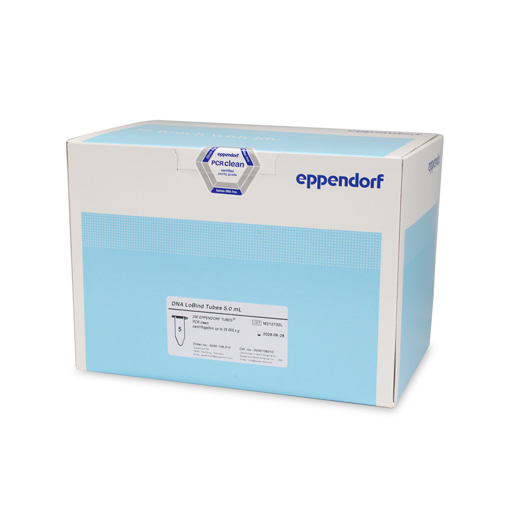 0030108310 5.0 mL 离心管 低DNA吸附 PCR洁净级 - Eppendorf/艾本德
