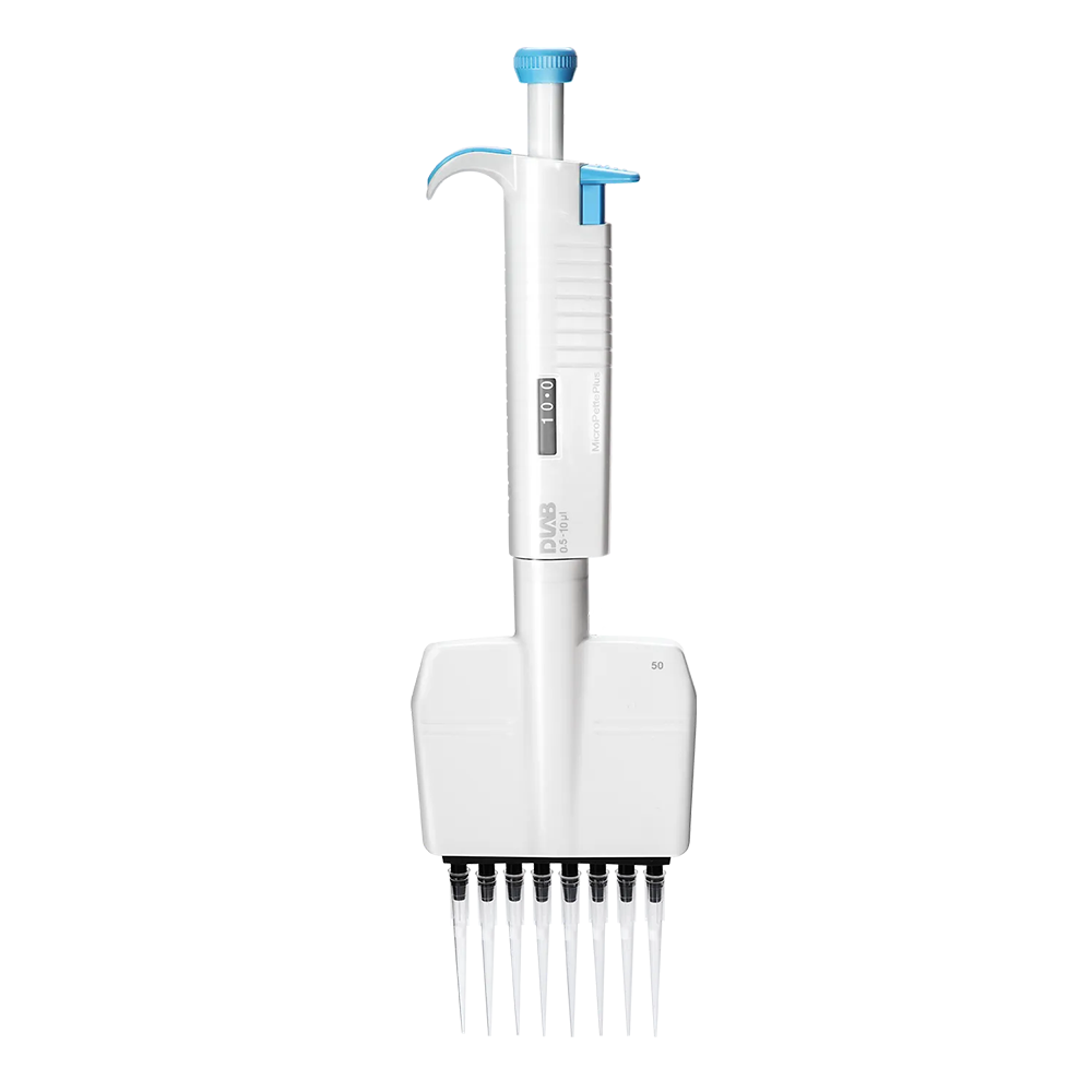 7041303004 0.5-10μl MicroPette Plus全消毒手动八道可调式移液器 - DLAB/大龙
