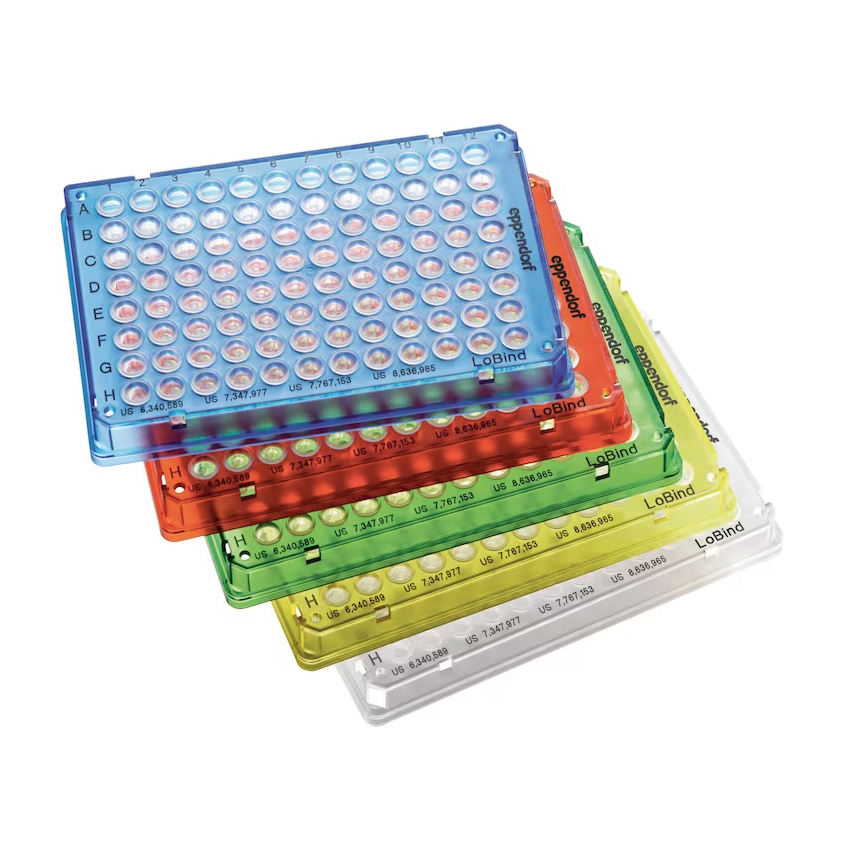 0030129571 twin.tec 96孔, 全裙边, 150 µL, PCR clean, 橙色框, 透明管, 低吸附 - Eppendorf/艾本德