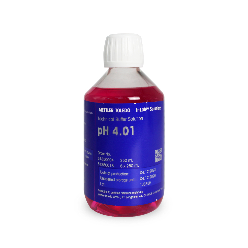 51350004 4.01pH缓冲液Technical Buffer，1瓶x250mL - 梅特勒-托利多