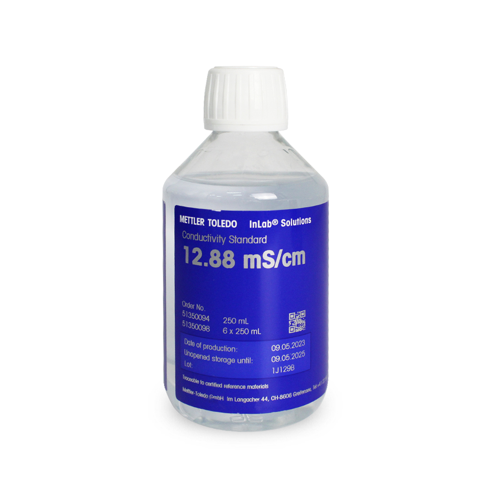 51350094 12.88mS/cm电导仪标准液，1瓶x250mL - 梅特勒-托利多