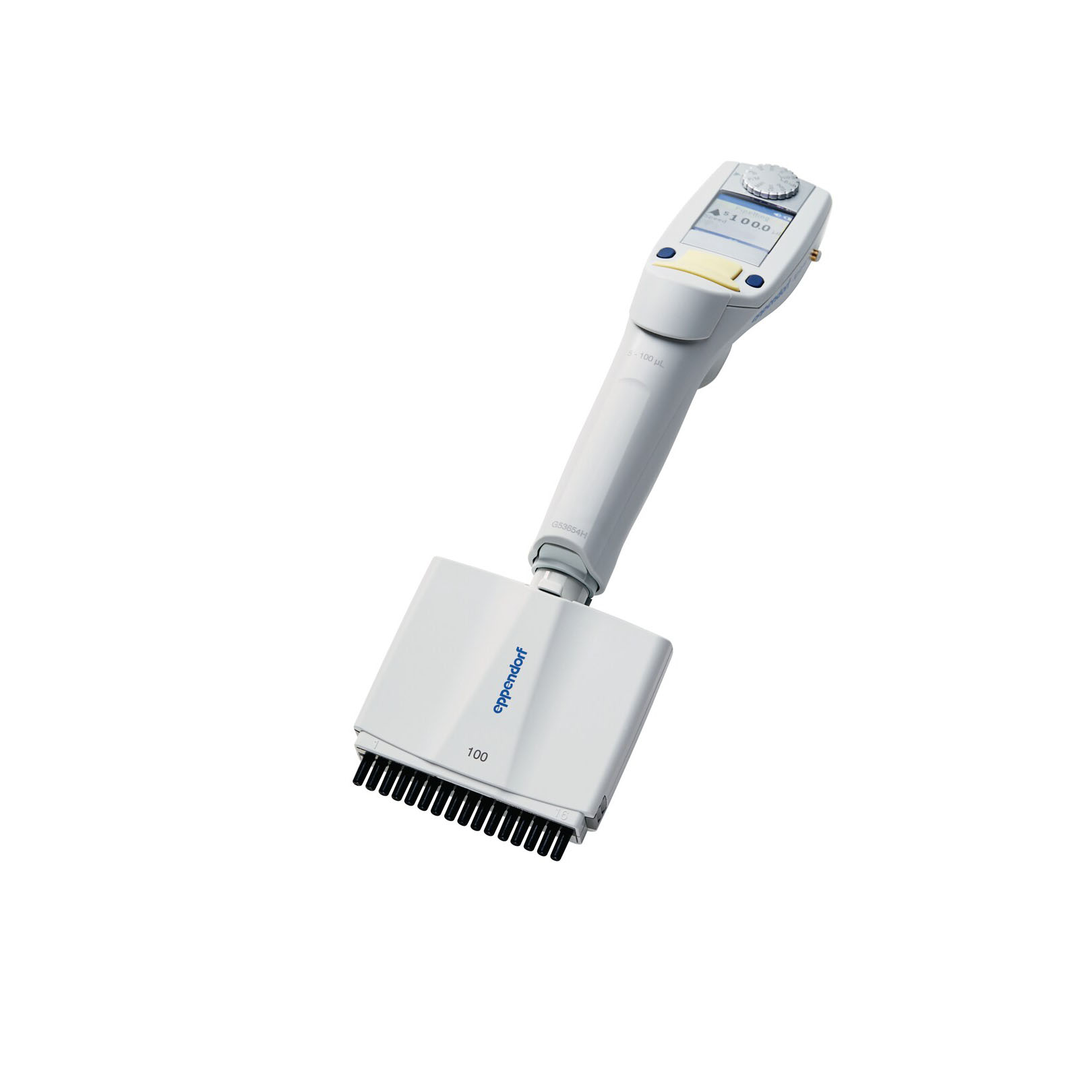 4861000792 Eppendorf Xplorer plus电动移液器, 16道, 5-100ul, 淡黄色, 适配100ul 移液吸头 - Eppendorf/艾本德