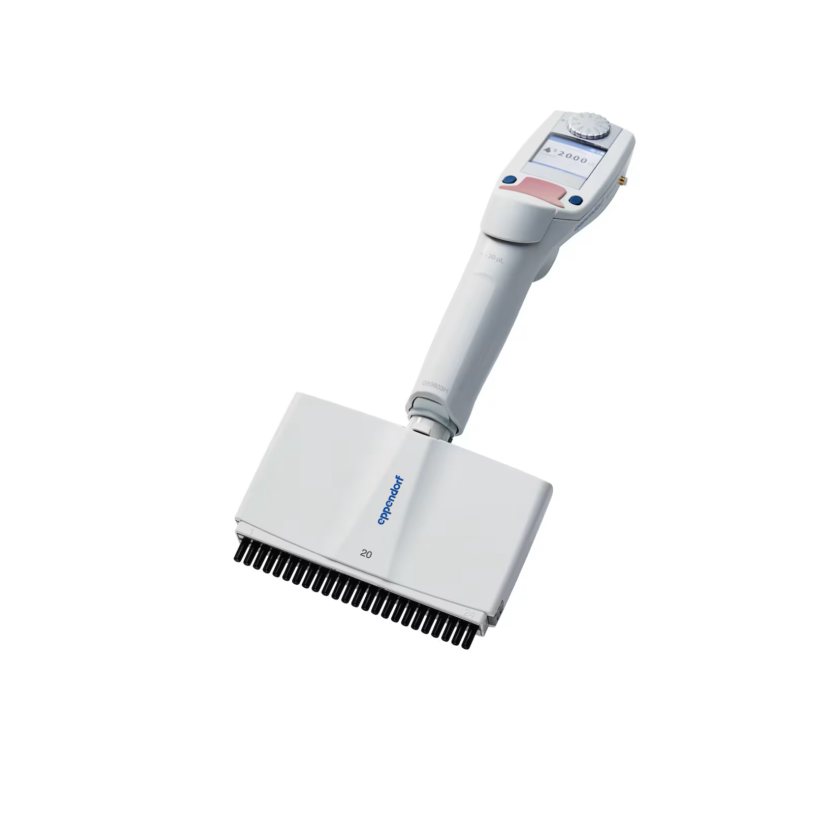 4861000779 Eppendorf Xplorer plus电动移液器, 24道, 1-20ul, 淡粉色, 适配20ul移液吸头 - Eppendorf/艾本德