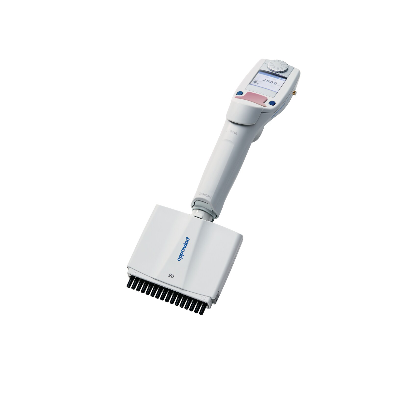 4861000778 Eppendorf Xplorer plus电动移液器, 16道, 1-20ul, 淡粉色, 适配20ul 移液吸头 - Eppendorf/艾本德