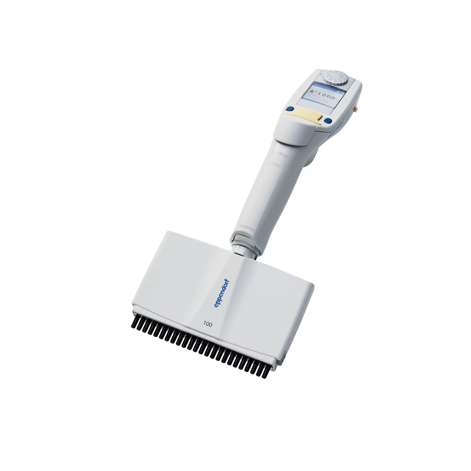 4861000793 Eppendorf Xplorer plus电动移液器, 24道, 5-100ul, 淡黄色, 适配100ul 移液吸头 - Eppendorf/艾本德