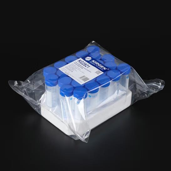 KG2824 50ml 架装锥底离心管；14000 x g，PP，灭菌，蓝色刻度线