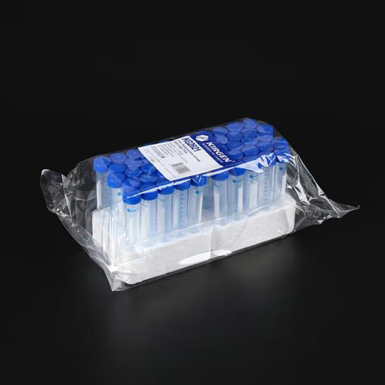 KG2621 15ml 架装锥底离心管；10000 x g，PP，灭菌，蓝色刻度线