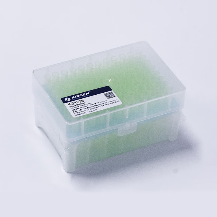 KG1838 1-200μl 盒装宽口吸头；带刻度，灭菌
