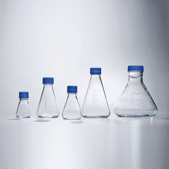 4112-0125 一次性无菌锥形瓶，平底，PETG材质，125ml容量 - Nalgene