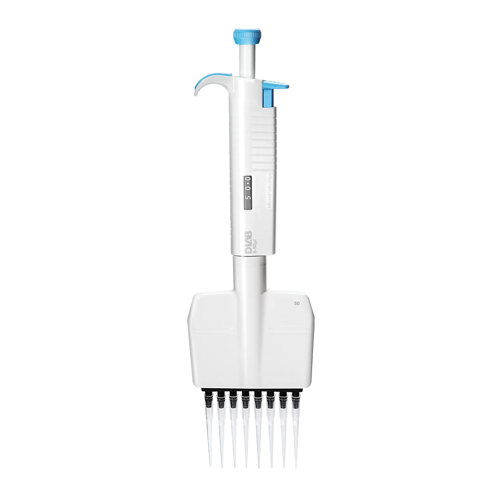 7041303008 10-100ulMicroPette Plus 全消毒手动八道可调式移液器 - DLAB/大龙