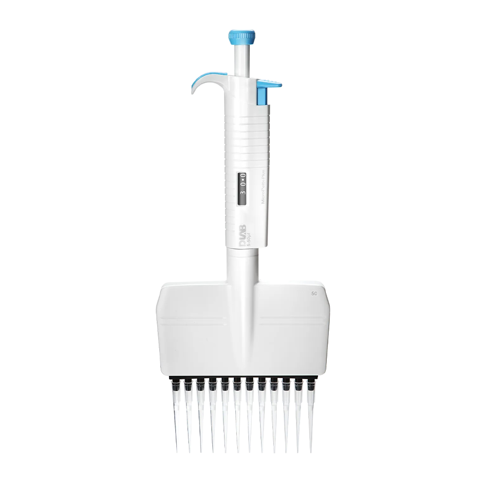 7041304008 10-100μLMicroPette Plus 全消毒手动12道可调式移液器 - DLAB/大龙