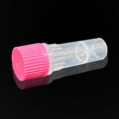 KG2751P 0.5 mL自立式锥形螺旋盖微量离心管和管盖；带O型圈，透明，聚丙烯，粉色盖，辐照灭菌，20000 x g - KIRGEN(科进)