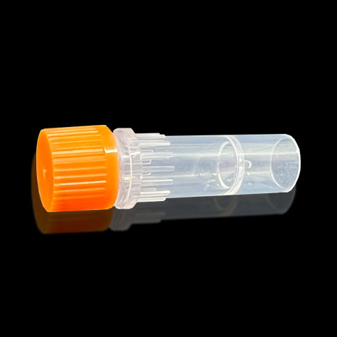 KG2751O 0.5 mL自立式锥形螺旋盖微量离心管和管盖；带O型圈，透明，聚丙烯，橙色盖，辐照灭菌，20000 x g - KIRGEN(科进)