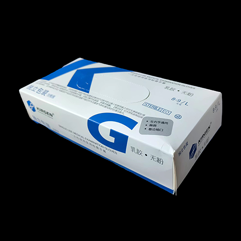 KG3230 一次性乳胶手套；无粉，高分子涂层，独立包装，L - KIRGEN(科进)