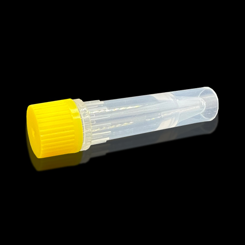 KG2752Y 1.5mL自立式锥形螺旋盖微量离心管和管盖；带O型圈，透明，聚丙烯，黄色盖，辐照灭菌，20000 x g - KIRGEN(科进)