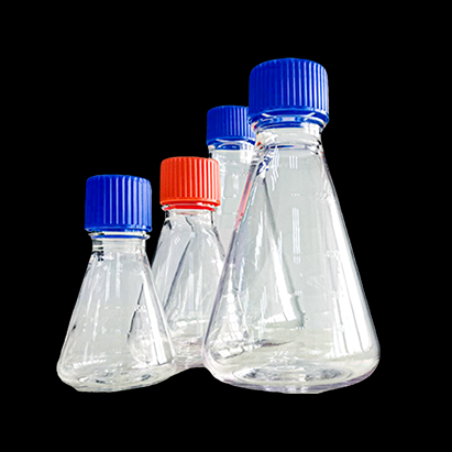 KG000302 250ml 三角摇瓶；PETG，密封盖，灭菌 - KIRGEN(科进)