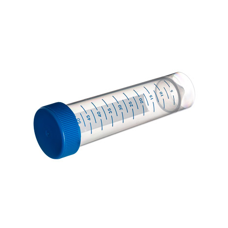 210261 聚丙烯旋帽离心管，30*115mm，50ml，尖底，可立底座，蓝色旋帽，灭菌 - Greiner