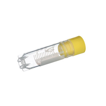 122278 冻存管 2ml，内旋，星形站立角，黄，有书写区 - Greiner