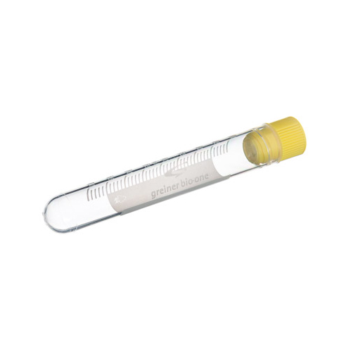 124276 冻存管 5ml，内旋，圆底，黄，有书写区 - Greiner