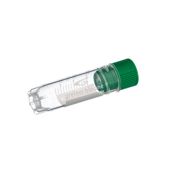 122277 冻存管 2ml，内旋，星形站立角，绿，有书写区 - Greiner