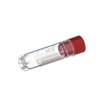 122280 冻存管 2ml，内旋，星形站立角，红，有书写区 - Greiner