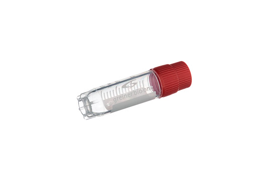 126280 冻存管 2ml，外旋，星形站立角，红，有书写区 - Greiner