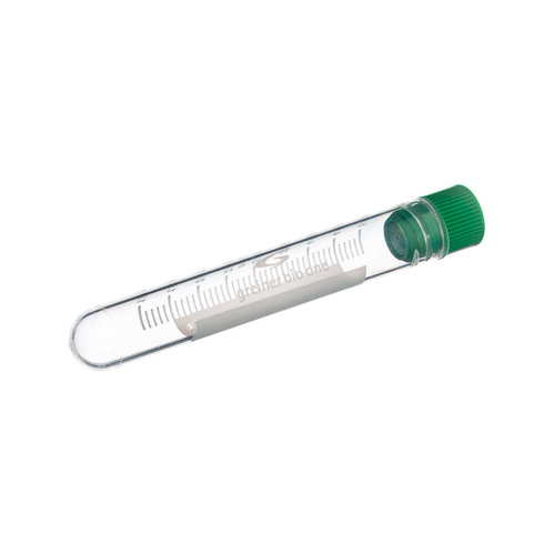 124275 冻存管 5ml，内旋，圆底，绿，有书写区 - Greiner