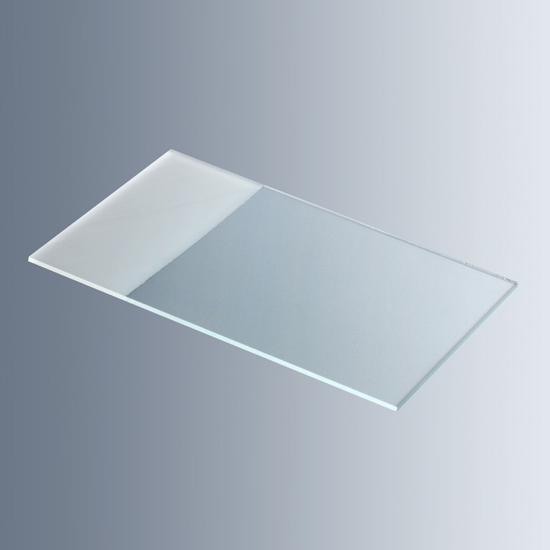 1100220 显微镜载玻片，76×52mm，未磨边，双面磨砂书写区 - Marienfeld