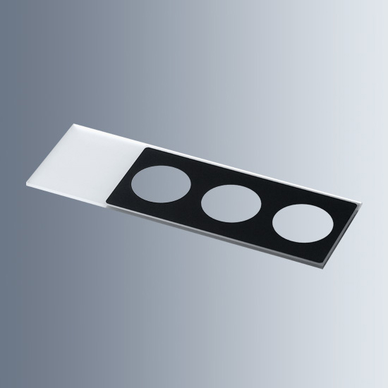 1216820 显微镜载玻片，带反应孔，10×7mmΦ，带数字，黑色 - Marienfeld