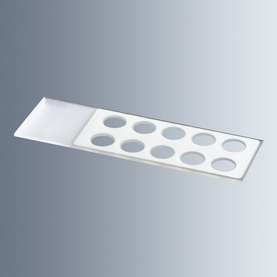 1216492 显微镜载玻片，带反应孔，3×14mmΦ，白色 - Marienfeld