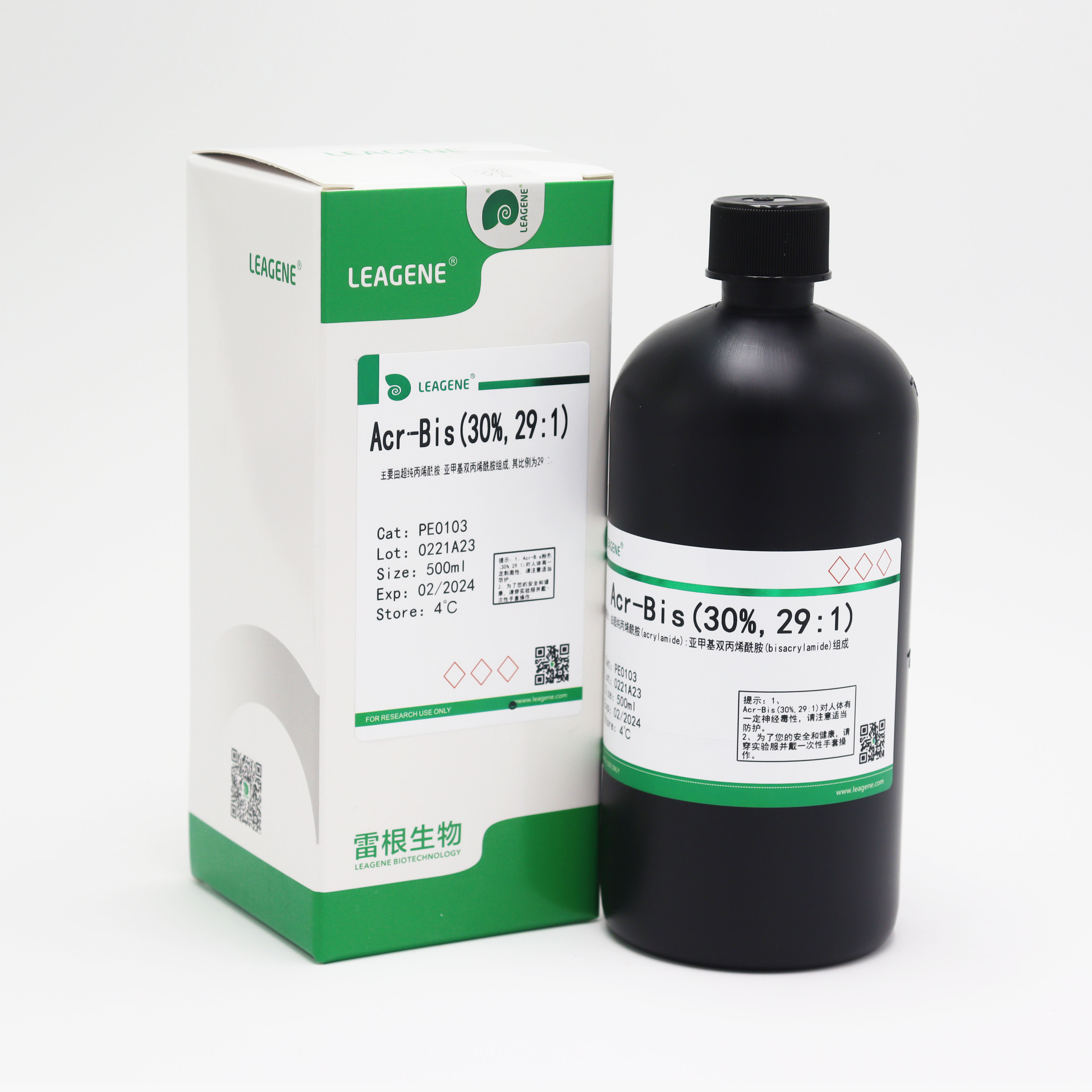 PE0103-500ml Acr-Bis(30%,29:1)试剂 - 雷根