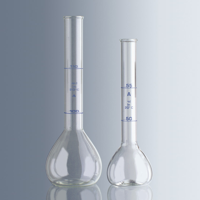 2322121 容量瓶，用于糖分析，双刻度线50/55ml - Marienfeld