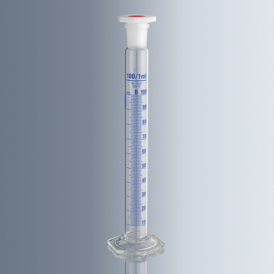 2226030 玻璃混合量筒，体积50ml，精度1ml，B级 - Marienfeld