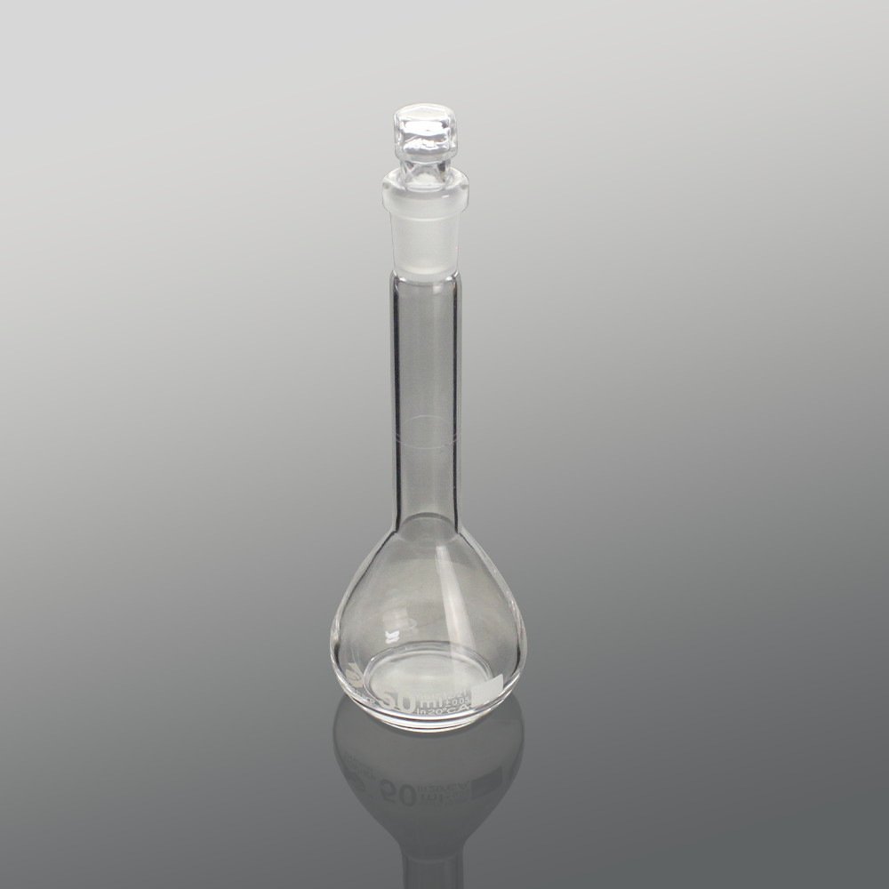 BS-VF-50 50ml透明容量瓶,带玻璃塞