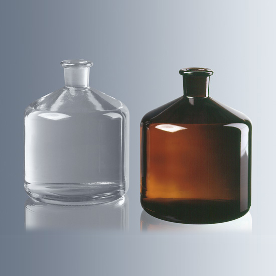 3619109 玻璃储液瓶，滴定管用，棕色，2000ml - Marienfeld