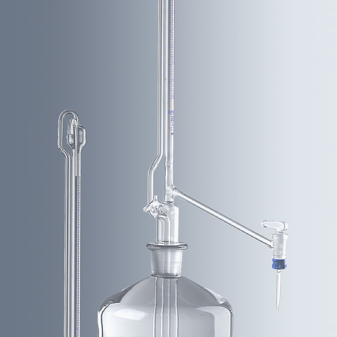 2523111 自动回零滴定管，Pallet型，体积25ml，PTFE栓塞，带Schellbach stripe标记，AS级 - Marienfeld