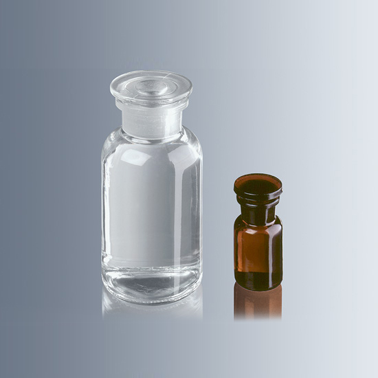 3656006 玻璃圆肩细瓶，宽口，250ml，GL55 - Marienfeld