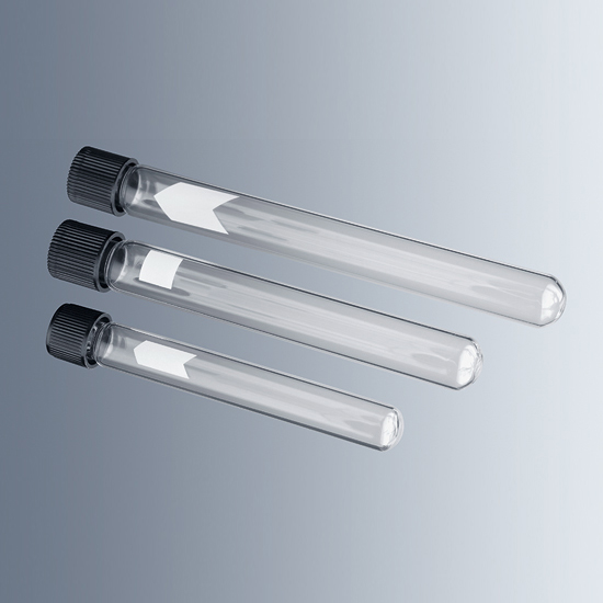 3737862 玻璃圆底试管，带螺纹盖，150×16mm，20ml - Marienfeld