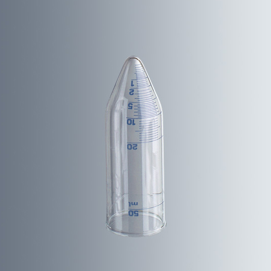3949501 玻璃离心管，溶解度检测用，卷口，100×34mm - Marienfeld