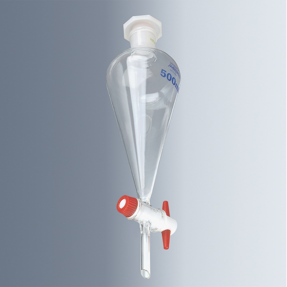 4411340 分液漏斗，Squibb款，500ml，无刻度 - Marienfeld